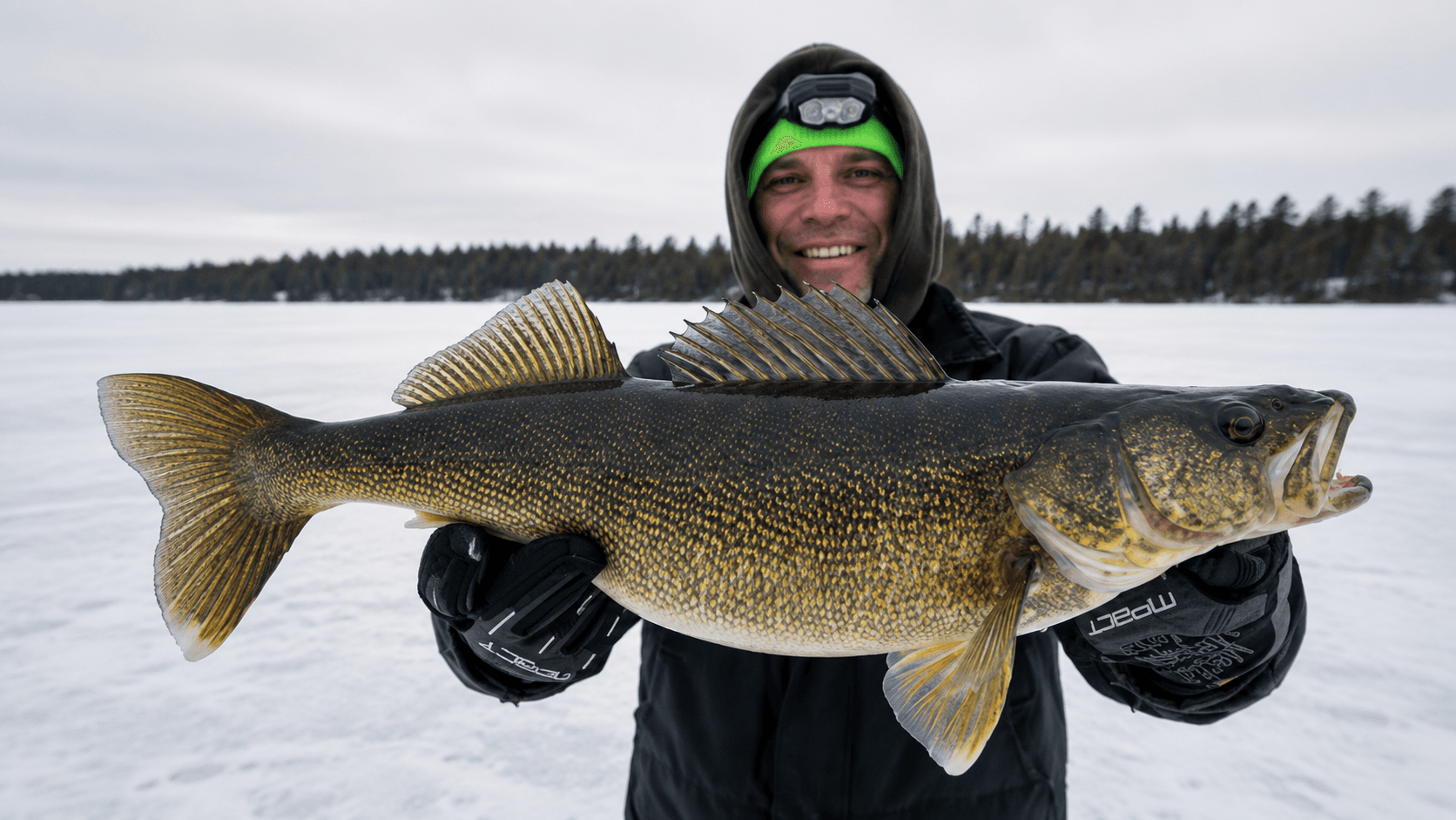 Walleye ice fishing