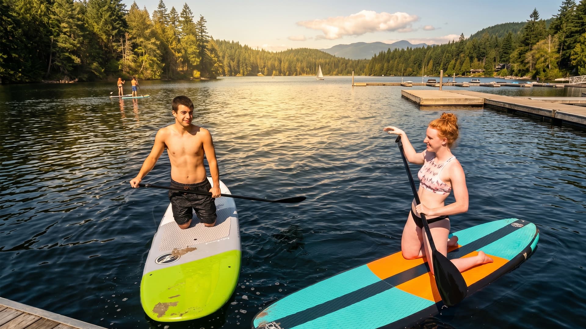 Swimming & Kayaking on Longbow Lake